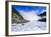 Tourist Hiking on Fox Glacier, Westland Tai Poutini National Park, South Island-Michael Runkel-Framed Photographic Print