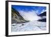 Tourist Hiking on Fox Glacier, Westland Tai Poutini National Park, South Island-Michael Runkel-Framed Photographic Print