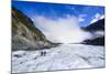 Tourist Hiking on Fox Glacier, Westland Tai Poutini National Park, South Island-Michael Runkel-Mounted Photographic Print