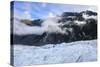 Tourist Hiking on Fox Glacier, Westland Tai Poutini National Park, South Island-Michael Runkel-Stretched Canvas