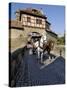 Tourist Horse and Carriage Passing Through the Rodertor, Rothenburg Ob Der Tauber, Germany-Gary Cook-Stretched Canvas