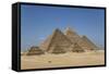 Tourist Horsecart in Foreground, the Giza Pyramids, Giza, Egypt, North Africa, Africa-Richard Maschmeyer-Framed Stretched Canvas