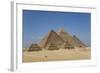 Tourist Horsecart in Foreground, the Giza Pyramids, Giza, Egypt, North Africa, Africa-Richard Maschmeyer-Framed Photographic Print