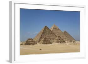 Tourist Horsecart in Foreground, the Giza Pyramids, Giza, Egypt, North Africa, Africa-Richard Maschmeyer-Framed Photographic Print