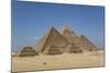 Tourist Horsecart in Foreground, the Giza Pyramids, Giza, Egypt, North Africa, Africa-Richard Maschmeyer-Mounted Photographic Print