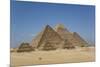 Tourist Horsecart in Foreground, the Giza Pyramids, Giza, Egypt, North Africa, Africa-Richard Maschmeyer-Mounted Photographic Print