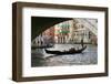 Tourist in a Gondola as They Pass under the Rialto Bridge, Venice, Italy-David Noyes-Framed Photographic Print