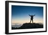 Tourist in Backlight Waiting for Sunset-Michael Runkel-Framed Photographic Print