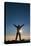 Tourist in Backlight Waiting for Sunset-Michael Runkel-Stretched Canvas