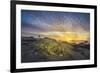 Tourist in Geothermal Landscape at Sunset, Iceland-Arctic-Images-Framed Photographic Print