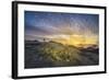 Tourist in Geothermal Landscape at Sunset, Iceland-Arctic-Images-Framed Photographic Print