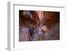 Tourist in Khazali Canyon, Wadi Rum, Jordan, Middle East-Neil Farrin-Framed Photographic Print