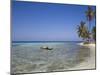 Tourist in Sea Cayak, Silk Caye, Belize, Central America-Jane Sweeney-Mounted Photographic Print