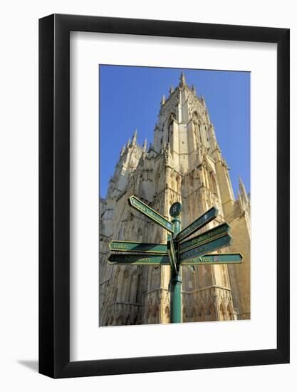 Tourist Information Signpost-Peter Richardson-Framed Photographic Print