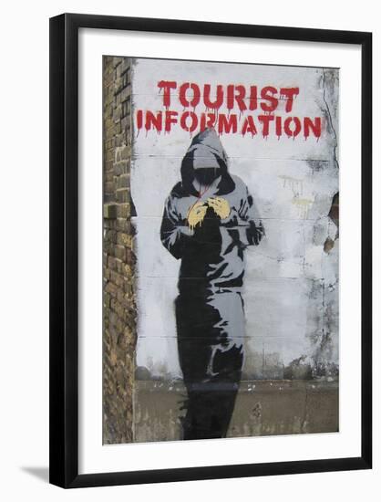 Tourist Information-Banksy-Framed Giclee Print