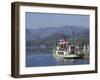 Tourist Lake Steamer Awaits Passengers at Pooley Bridge Pier, Lake District Nat'l Park, England-James Emmerson-Framed Photographic Print