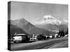 Tourist Looking at Mt Rainier in Southwest Washington-J^ R^ Eyerman-Stretched Canvas