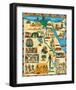 Tourist Map of Egypt-null-Framed Premium Giclee Print