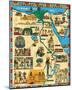 Tourist Map of Egypt-null-Mounted Premium Giclee Print