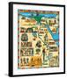 Tourist Map of Egypt-null-Framed Art Print