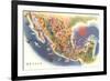 Tourist Map of Mexico-null-Framed Art Print