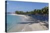 Tourist on a White Sand Beach-Eleanor Scriven-Stretched Canvas