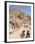 Tourist on Camels in Petra, Unesco World Heritage Site, Wadi Musa (Mousa), Jordan, Middle East-Christian Kober-Framed Photographic Print