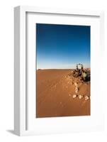 Tourist on sand dune, Valle De La Luna, Atacama Desert, San Pedro de Atacama, El Loa Province, A...-null-Framed Photographic Print