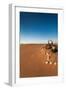 Tourist on sand dune, Valle De La Luna, Atacama Desert, San Pedro de Atacama, El Loa Province, A...-null-Framed Photographic Print