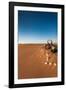 Tourist on sand dune, Valle De La Luna, Atacama Desert, San Pedro de Atacama, El Loa Province, A...-null-Framed Photographic Print