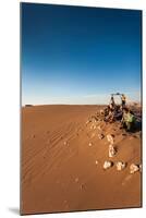 Tourist on sand dune, Valle De La Luna, Atacama Desert, San Pedro de Atacama, El Loa Province, A...-null-Mounted Photographic Print