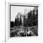 Tourist Photo from Horse-Drawn Wagon in Yosemite Valley, Ca. 1900-null-Framed Photographic Print