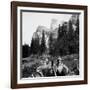 Tourist Photo from Horse-Drawn Wagon in Yosemite Valley, Ca. 1900-null-Framed Photographic Print