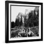 Tourist Photo from Horse-Drawn Wagon in Yosemite Valley, Ca. 1900-null-Framed Photographic Print