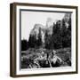 Tourist Photo from Horse-Drawn Wagon in Yosemite Valley, Ca. 1900.-Kirn Vintage Stock-Framed Photographic Print