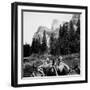 Tourist Photo from Horse-Drawn Wagon in Yosemite Valley, Ca. 1900.-Kirn Vintage Stock-Framed Photographic Print