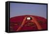 Tourist Photographing Ayers Rock in the Australian Outback-Paul Souders-Framed Stretched Canvas