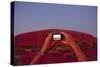 Tourist Photographing Ayers Rock in the Australian Outback-Paul Souders-Stretched Canvas