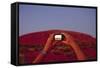 Tourist Photographing Ayers Rock in the Australian Outback-Paul Souders-Framed Stretched Canvas