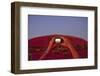 Tourist Photographing Ayers Rock in the Australian Outback-Paul Souders-Framed Photographic Print