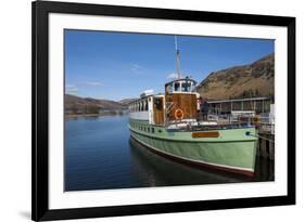 Tourist Pleasure Cruiser Lady Wakefield, Awaiting Passengers at Glenridding, Lake Ullswater-James Emmerson-Framed Photographic Print