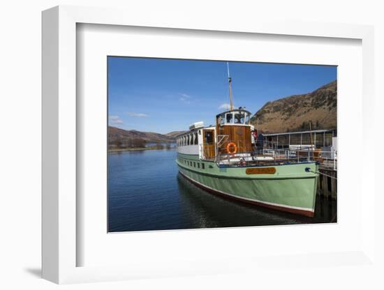 Tourist Pleasure Cruiser Lady Wakefield, Awaiting Passengers at Glenridding, Lake Ullswater-James Emmerson-Framed Photographic Print