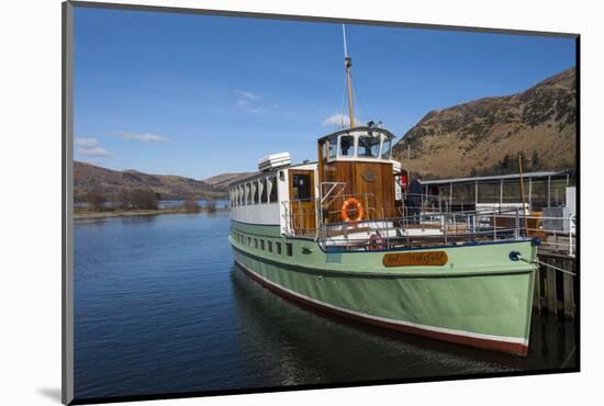 Tourist Pleasure Cruiser Lady Wakefield, Awaiting Passengers at Glenridding, Lake Ullswater-James Emmerson-Mounted Photographic Print