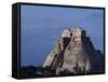 Tourist, Pyramid, Uxmal, Mexico-Kenneth Garrett-Framed Stretched Canvas