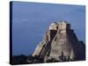 Tourist, Pyramid, Uxmal, Mexico-Kenneth Garrett-Stretched Canvas