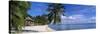 Tourist Resort on the Beach, Matira Beach, Bora Bora, French Polynesia-null-Stretched Canvas