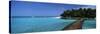 Tourist Resort Viewed Through a Boardwalk, Thulhagiri Island Resort, North Male Atoll, Maldives-null-Stretched Canvas