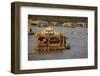 Tourist Restaurant, Chong Kneas Floating Village, Tonle Sap Lake, Near Siem Reap, Cambodia-David Wall-Framed Photographic Print