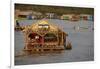 Tourist Restaurant, Chong Kneas Floating Village, Tonle Sap Lake, Near Siem Reap, Cambodia-David Wall-Framed Photographic Print