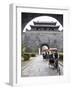 Tourist Rickshaw at a City Gate Watch Tower, Qufu City, Shandong Province, China-Kober Christian-Framed Photographic Print